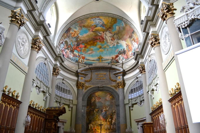 Interior of the Vác Cathedral